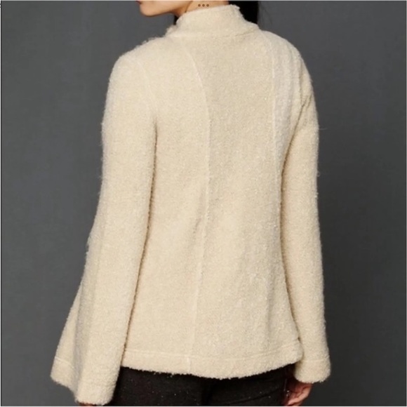Free people military cardigan jacket fuzzy bell sleeve - Picture 3 of 13